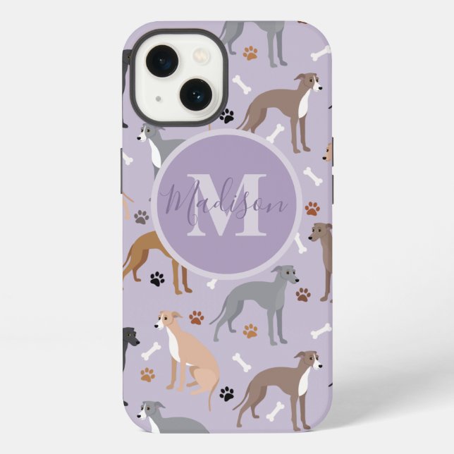 Coque iPhone Nom de l'espèce Monogram (Verso)