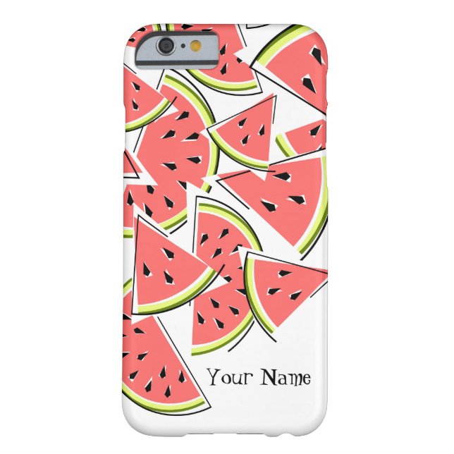 Coque iphone "Nom" de pastèque (Dos)