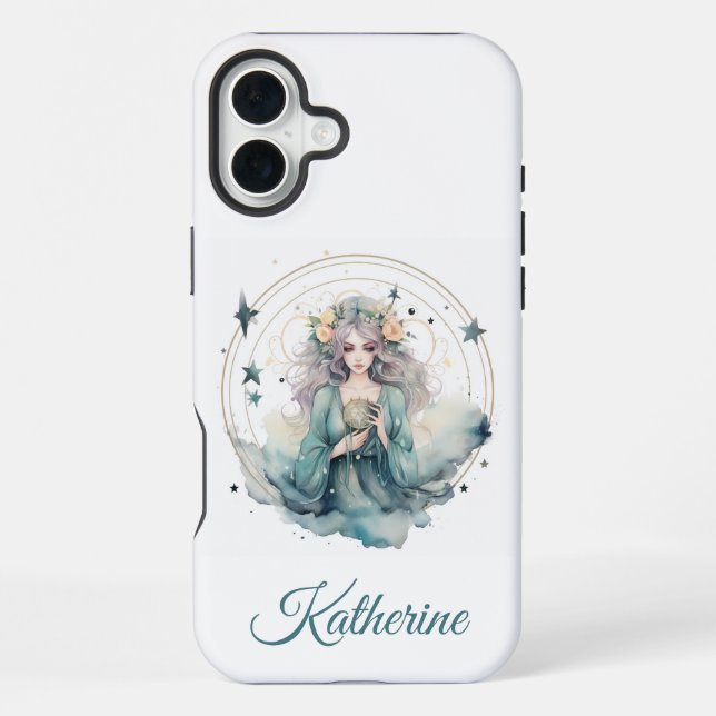 Coque iPhone Nom de sorcière céleste Boho (Verso)