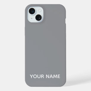 NOM PERSONNALISÉ COULEUR GRIS MODERNE ÉLÉGANT 