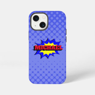 Etui iPhone 13 Mini Nom personnalisé de bande dessinée pour enfants su