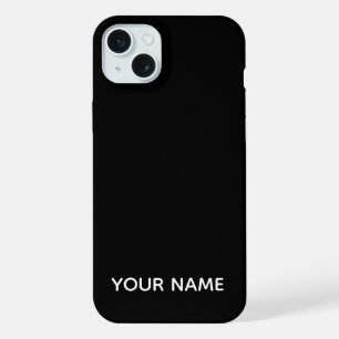 NOM PERSONNALISÉ DE COULEUR NOIRE STYLE MODERNE