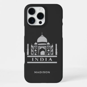 Coque iPhone 16 Pro Max nom personnalisé et couleur INDE