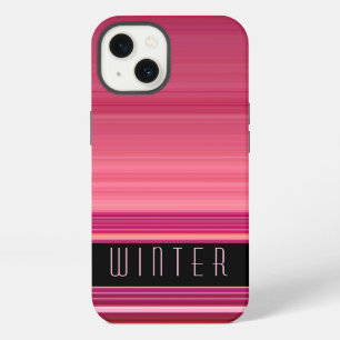 Etui iPhone 13 Nom personnalisé rose gold