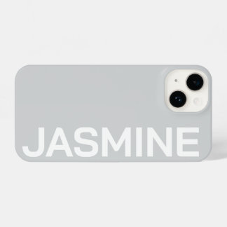 Coque Pour iPhone 14 Nom personnalisé Simple Monogramme minimal Moderne
