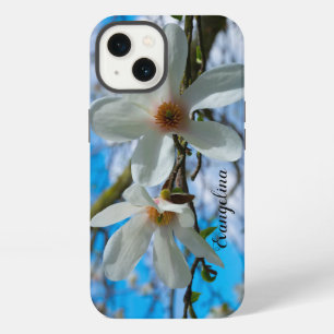 Etui iPhone 13 Nom personnalisé Super Spring Magnolia Blossom