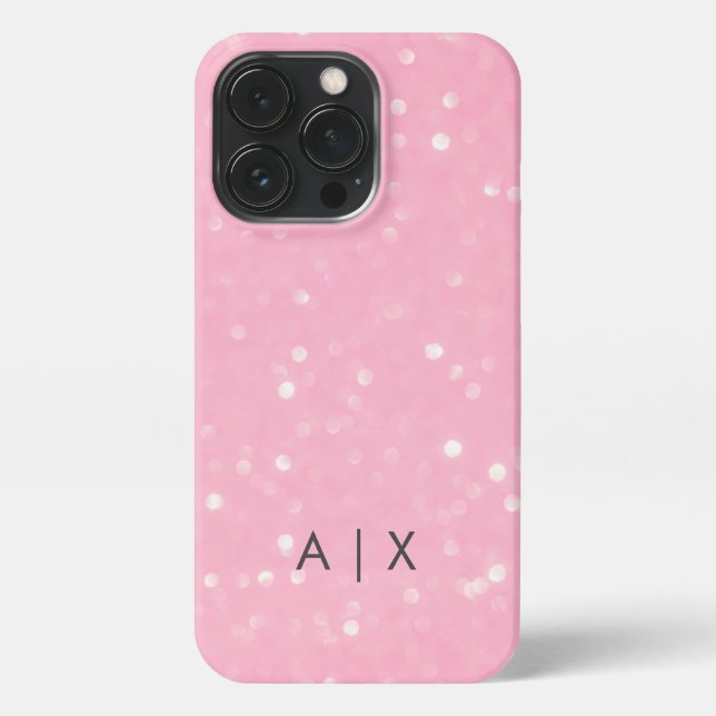 Coque iPhone Nom simple de couple monogrammé (Verso)