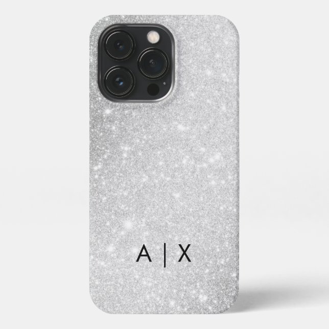 Coque iPhone Nom simple de couple monogrammé (Verso)