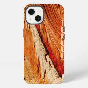 Etui iPhone 13 Nom sud-ouest robuste Brown Tan Abstrait