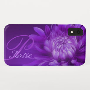 Coque iphone nommé fait sur commande pourpre de