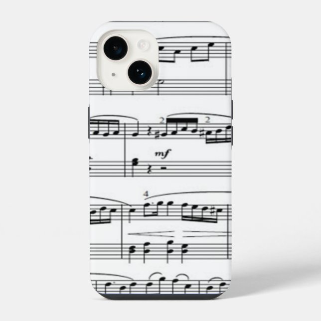 Coque iPhone notes de musique (Verso)