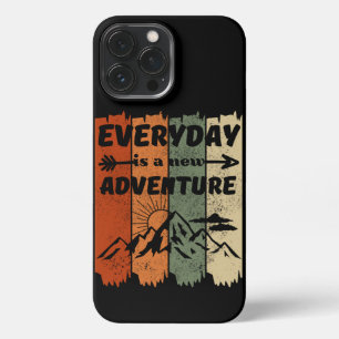 Etui iPhone 13 Pro Max Nouvelle aventure cadeau pour amateurs de randonné