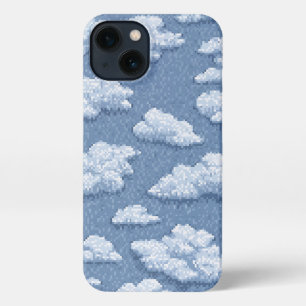 Etui iPhone 13 nuages enneigés