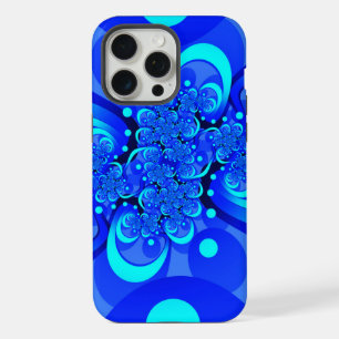 Nuances de bleu Art fractal abstrait moderne