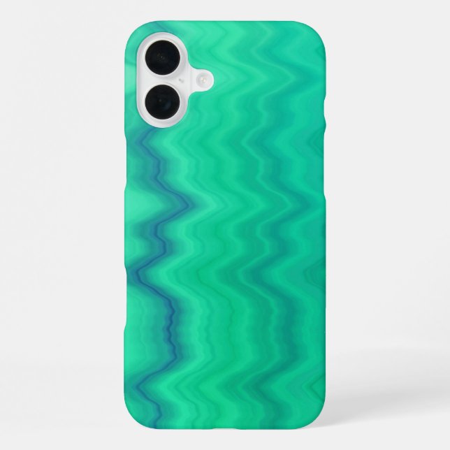 Coque iPhone Nuances de turquoise (Verso)