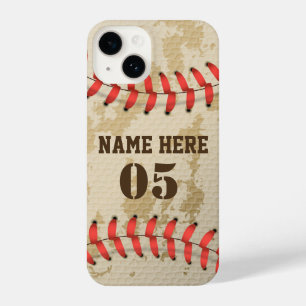 Coque Pour iPhone 14 Numéro de base-ball Vintage personnalisé Rétro