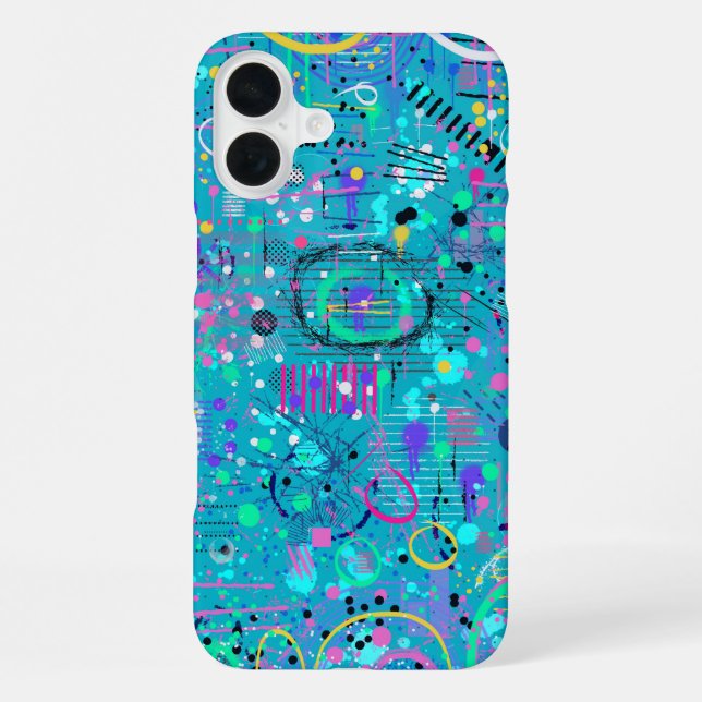 Coque iPhone Ocean Bubbles: Maximalist Art (Verso)