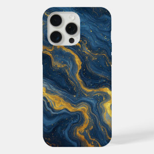 Ocean Luxe Marbre Flow ✨ Bleu & Or Abstrait 