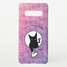 Ode to Love Cat Phone Cases par Adiela Akoo