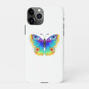 Coque iPhone 11Pro Oeil de paon arc-en-ciel