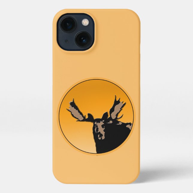 Coque iPhone Oie au coucher du soleil - Art original de la faun (Verso)