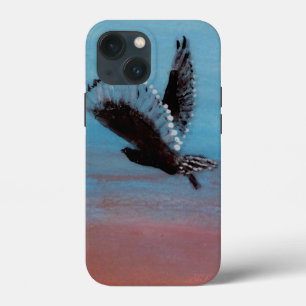 Etui iPhone 13 Mini Oiseau à Sunrise Art Owl