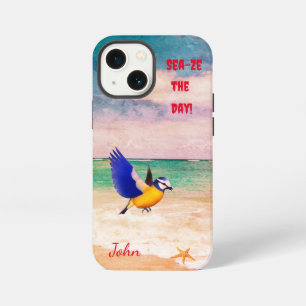 Etui iPhone 13 Mini Oiseau de mer pittoresque
