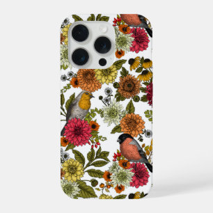 Oiseaux de jardin et fleurs 1