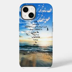Coque Pour iPhone 14 Oiseaux volants dans le ciel Prière de sérénité