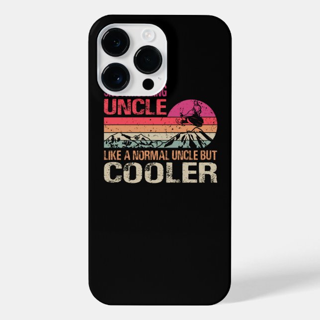 Coque iPhone Oncle Motoneige Comme Un Oncle Normal Mais Glacièr (Verso)