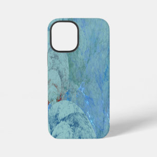 Coque iPhone 12 Mini Opale bleue Abstrait