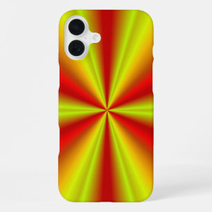 Coque iPhone 16 Plus Or Jaune Arc-en-Ciel Rouge