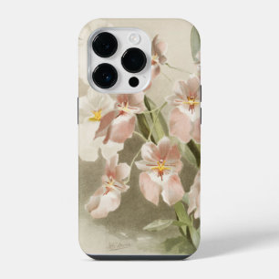 Coque Pour iPhone 14 Plus Orchidées blanches Fleur Illustration ancienne vin