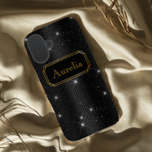 Paillettes glamour noir brillant