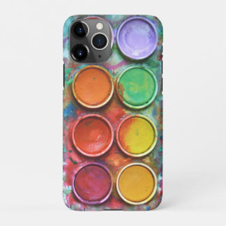 Coque iPhone 11Pro palette d'aquarelle vintage