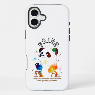 Coque iPhone 16 Plus Panda blanc mignon