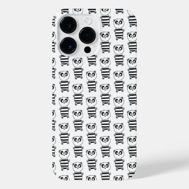 Coque iPhone Panda Kids (Verso)