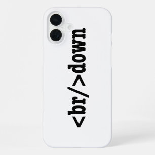 Coque iPhone 16 Plus panne de code HTML