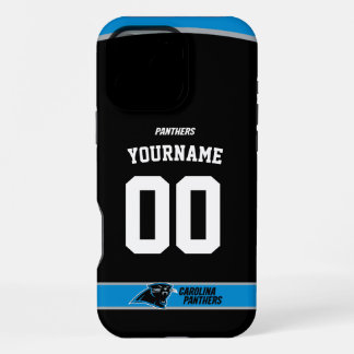 Coque iPhone 16 Pro Max Panthers personnalisées Jersey Football américain