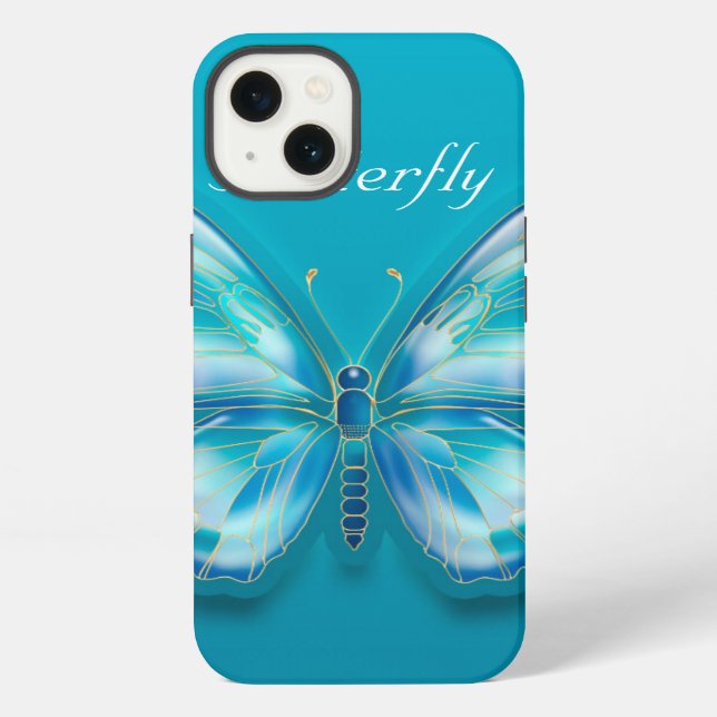 Coque iPhone Papillon (Verso)