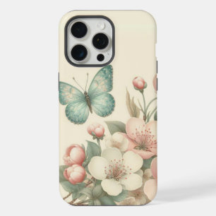 Papillon à ressort/floral vintage