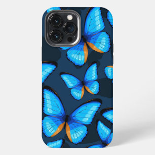 Etui iPhone 13 Pro Max Papillon bleu clair iPhone   Papillon iPhone 13