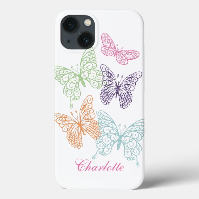 Coque iphone papillon personnalisable (Verso)
