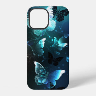 Coque iPhone 12 Papillons de nuit à la menthe