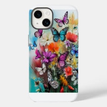 Papillons et fleurs