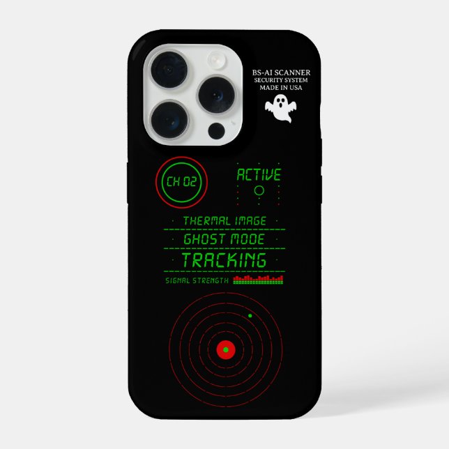 Coque iPhone Paranormal Ghost Tracker Radar Scanner Display Art (Verso)