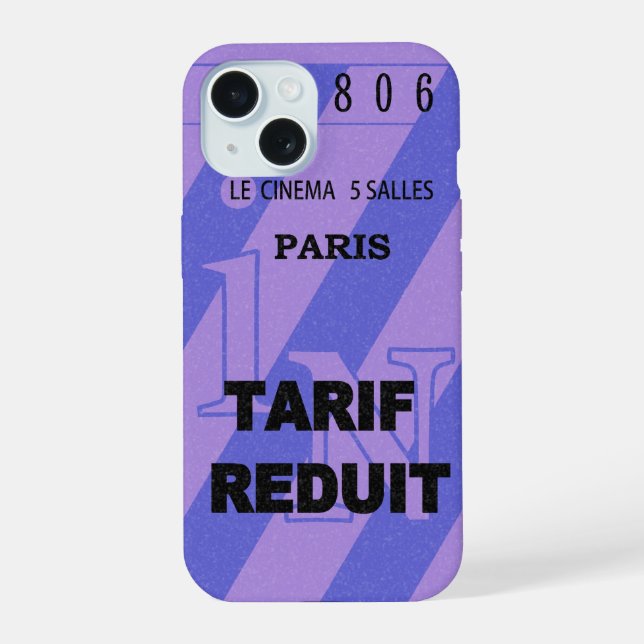 Coque Iphone Paris cinéma (Verso)