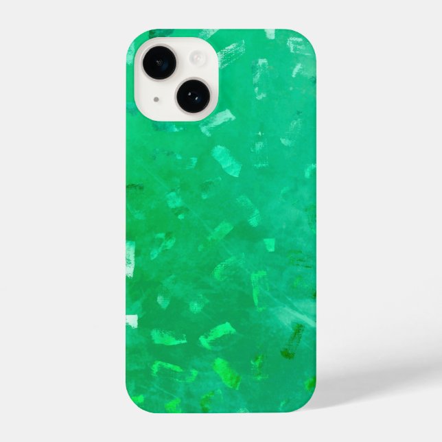 Coque iPhone Parties scintillant verte (Verso)