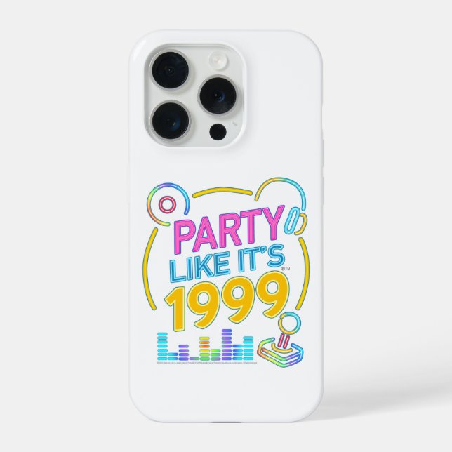 Coque iPhone Party Like It’s 1999®™ – Neon Soundtrack (Verso)