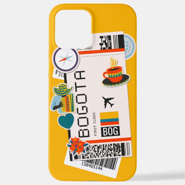 COQUE iPhone PASSE D'EMBARQUEMENT BOGOTA COLOMBIE (Verso)